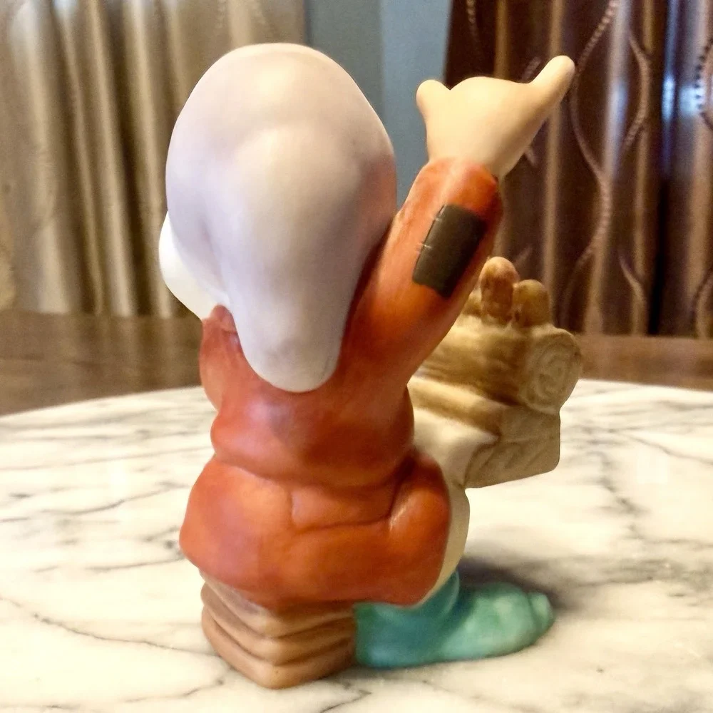 5pc VTG 90s Disney Snow White Seven Dwarfs Music Figurine Grumpy Happy Dopey Doc - Picture 9 of 11